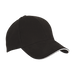 6 Panel Sandwich Peak Cap Black/White / STD / Regular - Caps