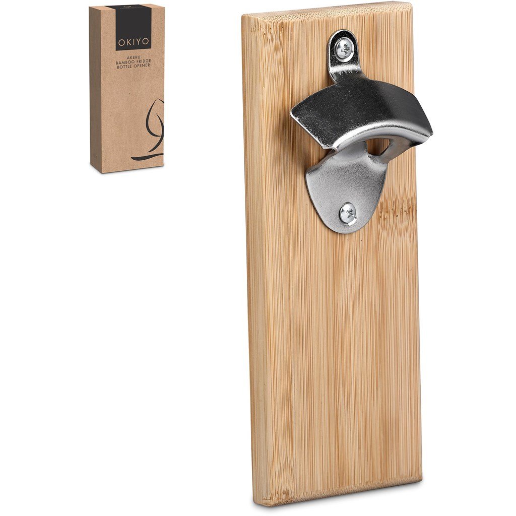 Akeru Bamboo Fridge Bottle Opener NATURAL - Bar Accessories,Bamboo Products,Home and Living