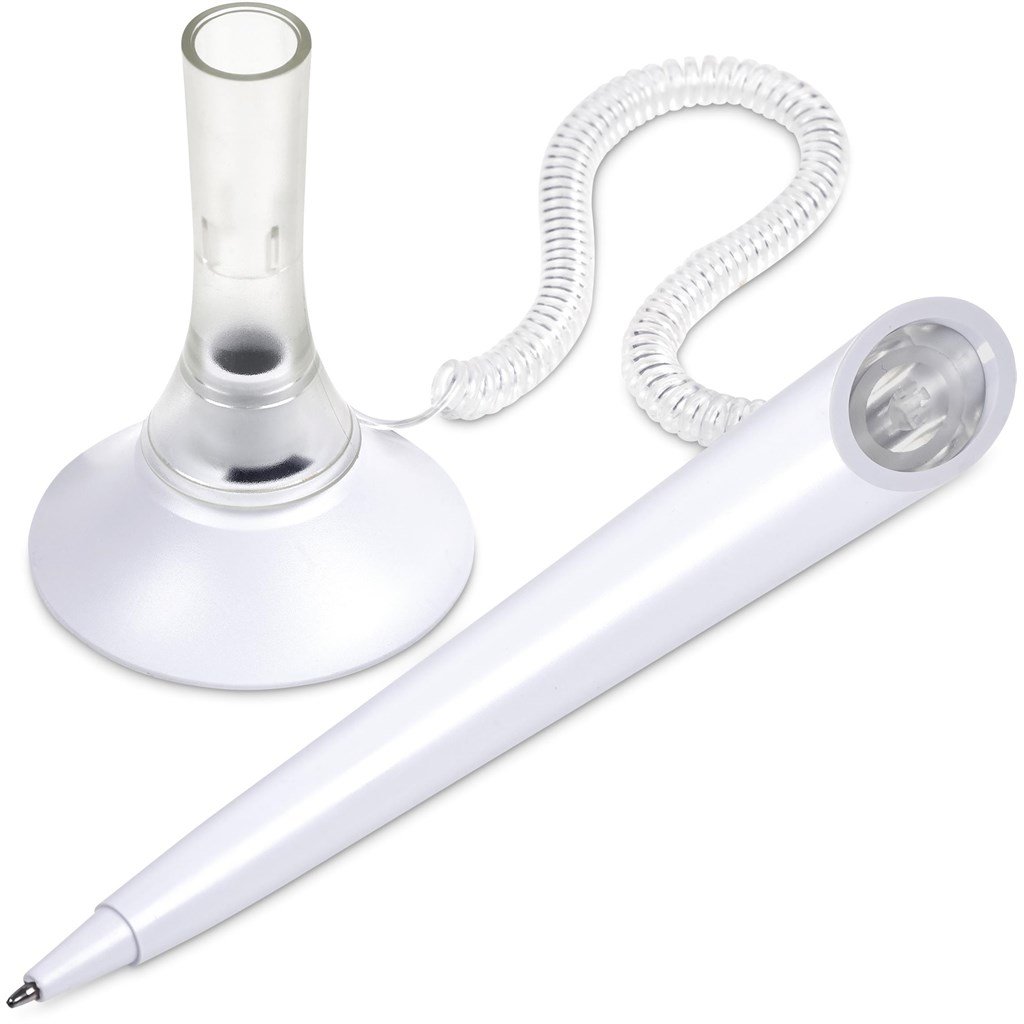Beacon Desk Ball Pen WHITE - Plastic Pens,Writing Instruments