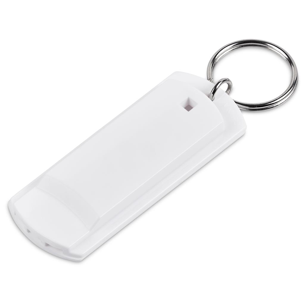 Beezle Whistle Keyholder SOLID WHITE - Plastic Keyholders,Promotional Giveaways,Keyholders,Promotional Giveaways