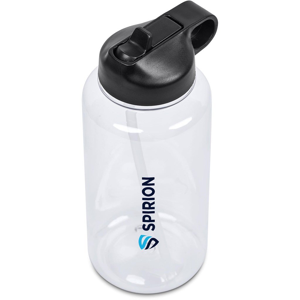 Castro Recycled PET Water Bottle – 1Litre BLACK - Bottles,Recycled Products,Recycled Drinkware,Drinkware