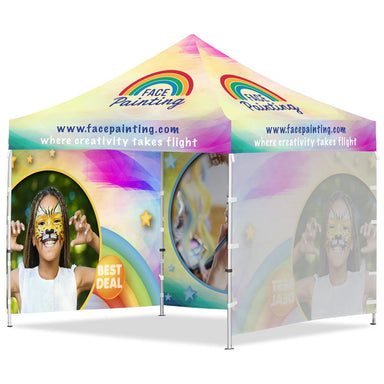 Coated Steel Sublimated Gazebo 3m x - 3 Full-Wall Skins - Gazebos