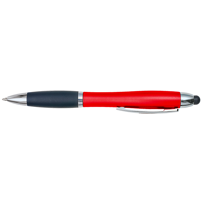 Curved Design Logo Light Up Ballpoint Pen Red / STD / Last Buy - Writing Instruments