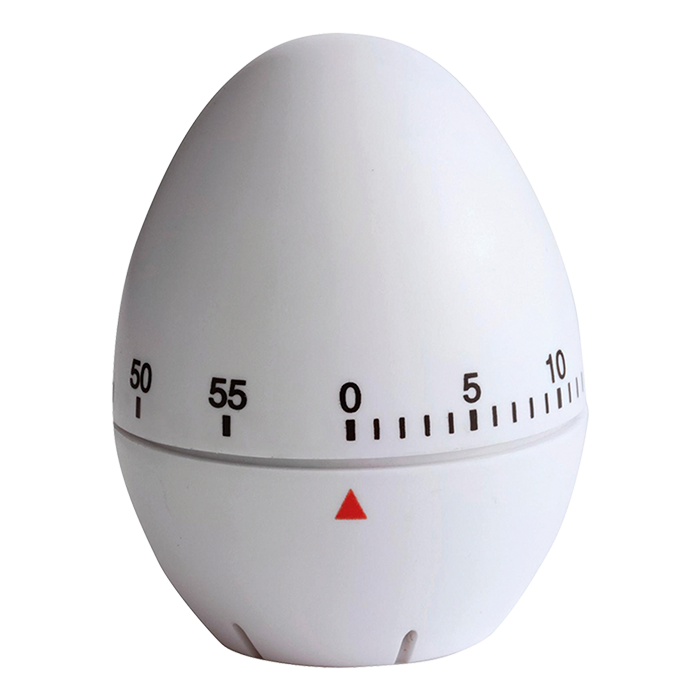 Egg Shaped Plastic Kitchen Timer White / STD / Last Buy - Wine and Food