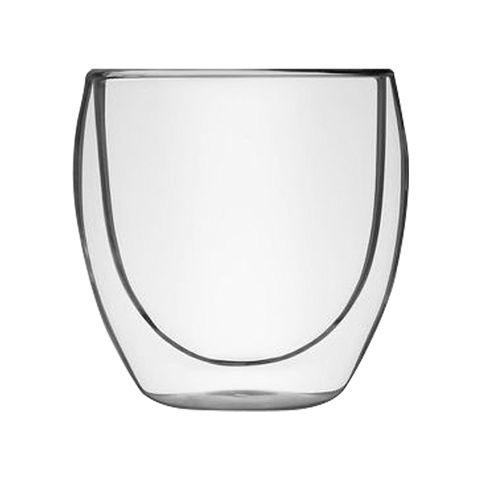 Elegant Double Wall Glass Mug in Gift Box Clear / STD / Regular - Drinkware