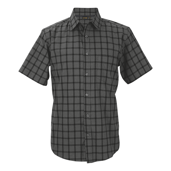Enviro Lounge Shirt Short Sleeve (LO-ENV) Charcoal/Black / XL / Last Buy - Shirts-Corporate