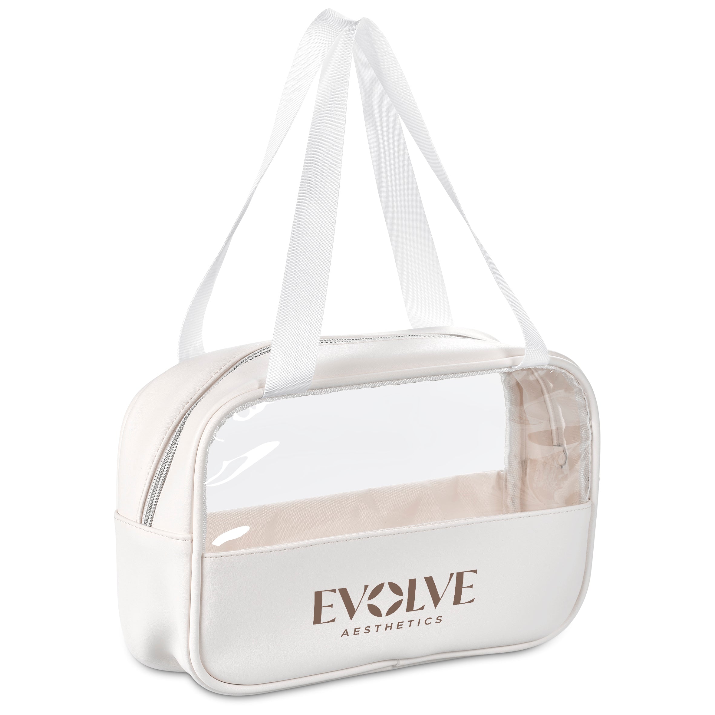 Eva & Elm Chanelle Midi Toiletry Cosmetic Bag Cream / CM