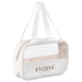 Eva & Elm Chanelle Midi Toiletry Cosmetic Bag Cream / CM