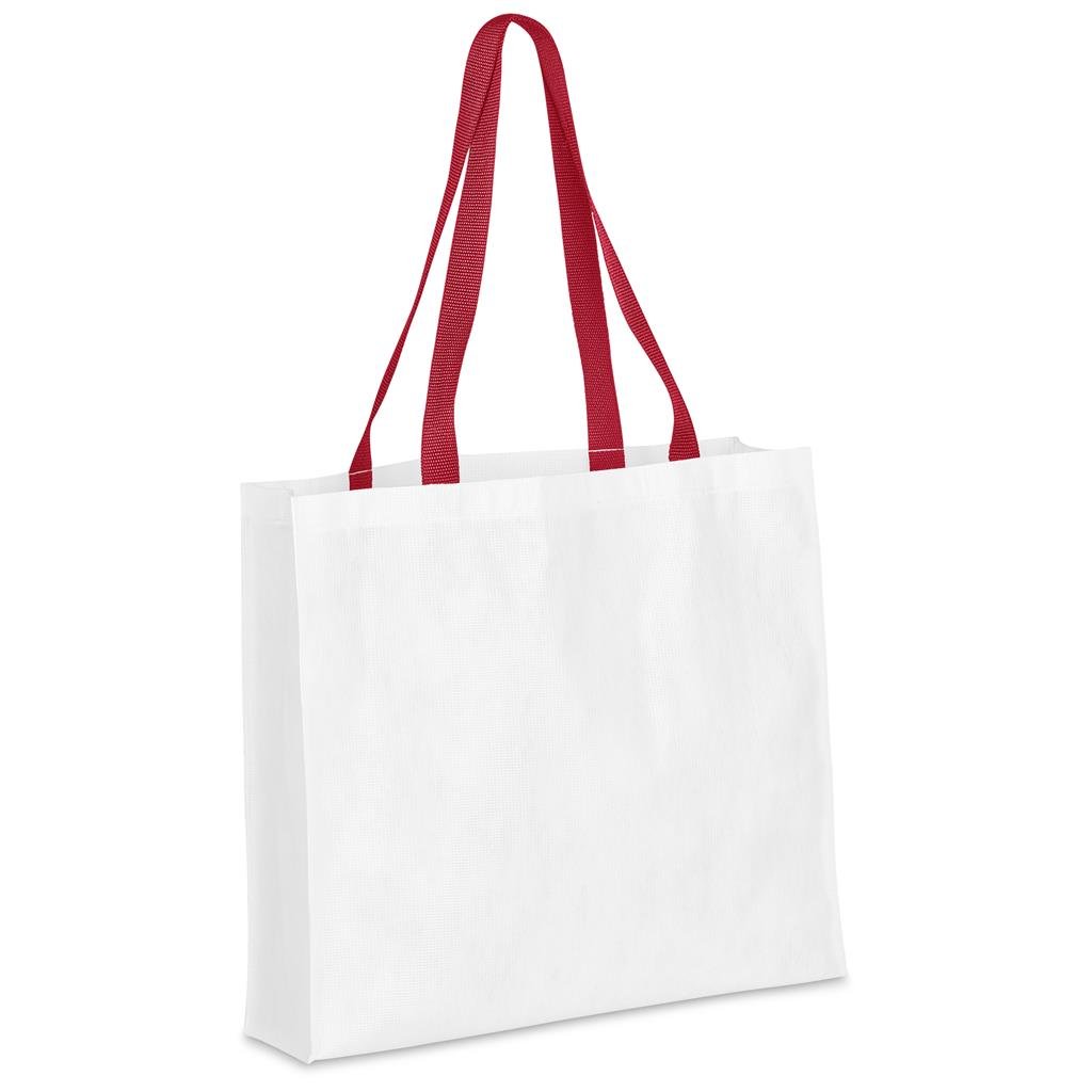 Custom Footloose Recycled PET Stitch-Bond Shopper RED - and Tote Bags,Custom Bags