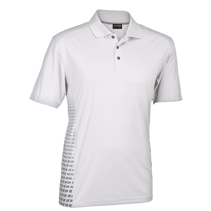 Galaxy Golfer Mens White/Silver / XL / Regular - Golf Shirts