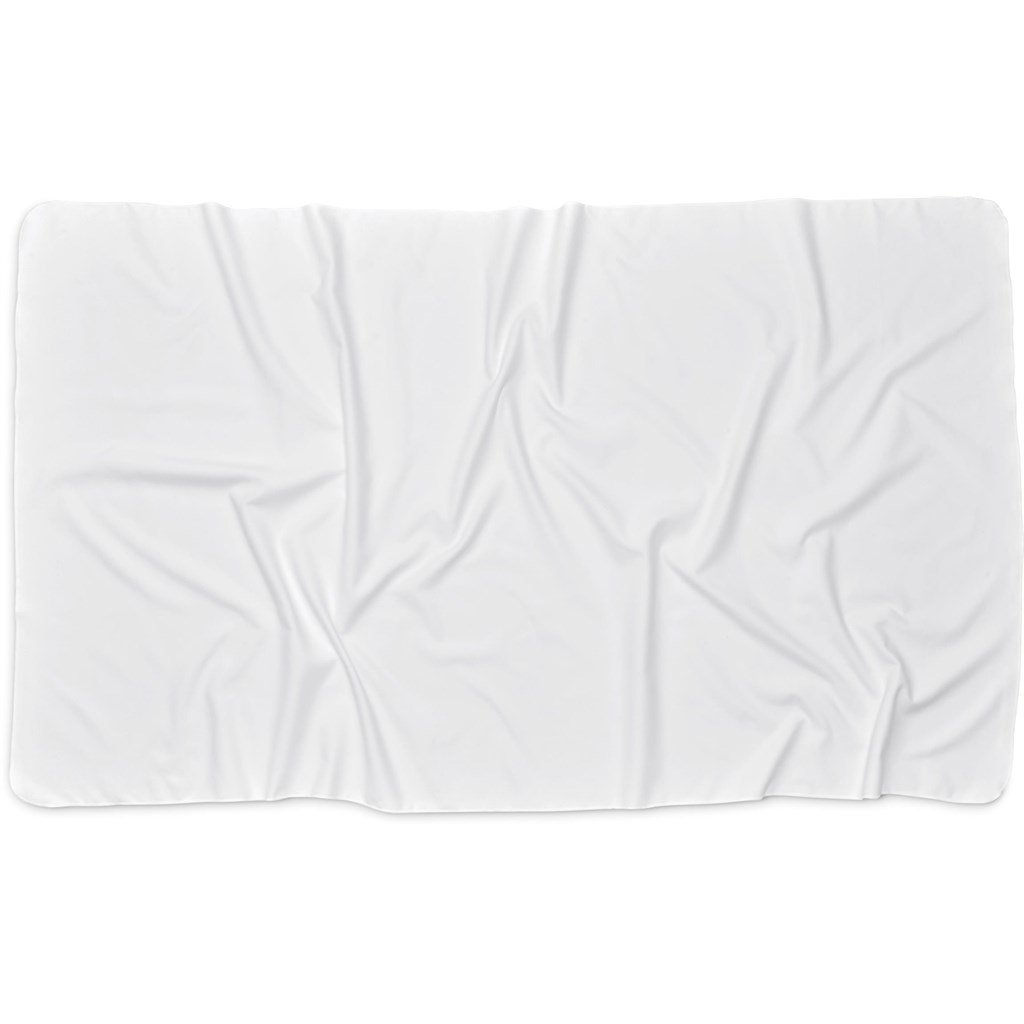 Custom Hula Beach Towel - Double-Sided Branding SOLID WHITE - Ideas for Summer,Ideas the Beach,Custom Sports and Fitness,Custom