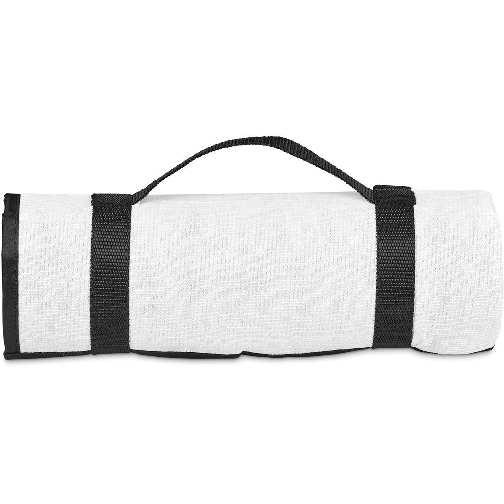 Custom Ivory Recycled PET Picnic Mat BLACK - Beach and Outdoor,Custom Outdoor