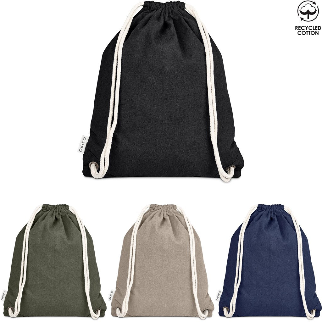 Kinchaku Recycled Canvas Drawstring Bag - Bags,Eco-Friendly Bags,Cotton Products,Bags,Recycled Bags