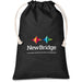 Kokomo Midi Cotton Drawstring Pouch BLACK - Bags,Drawstring Bags,Bags