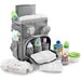 Kristy Diaper Bag With Changing Mat Grey / GY