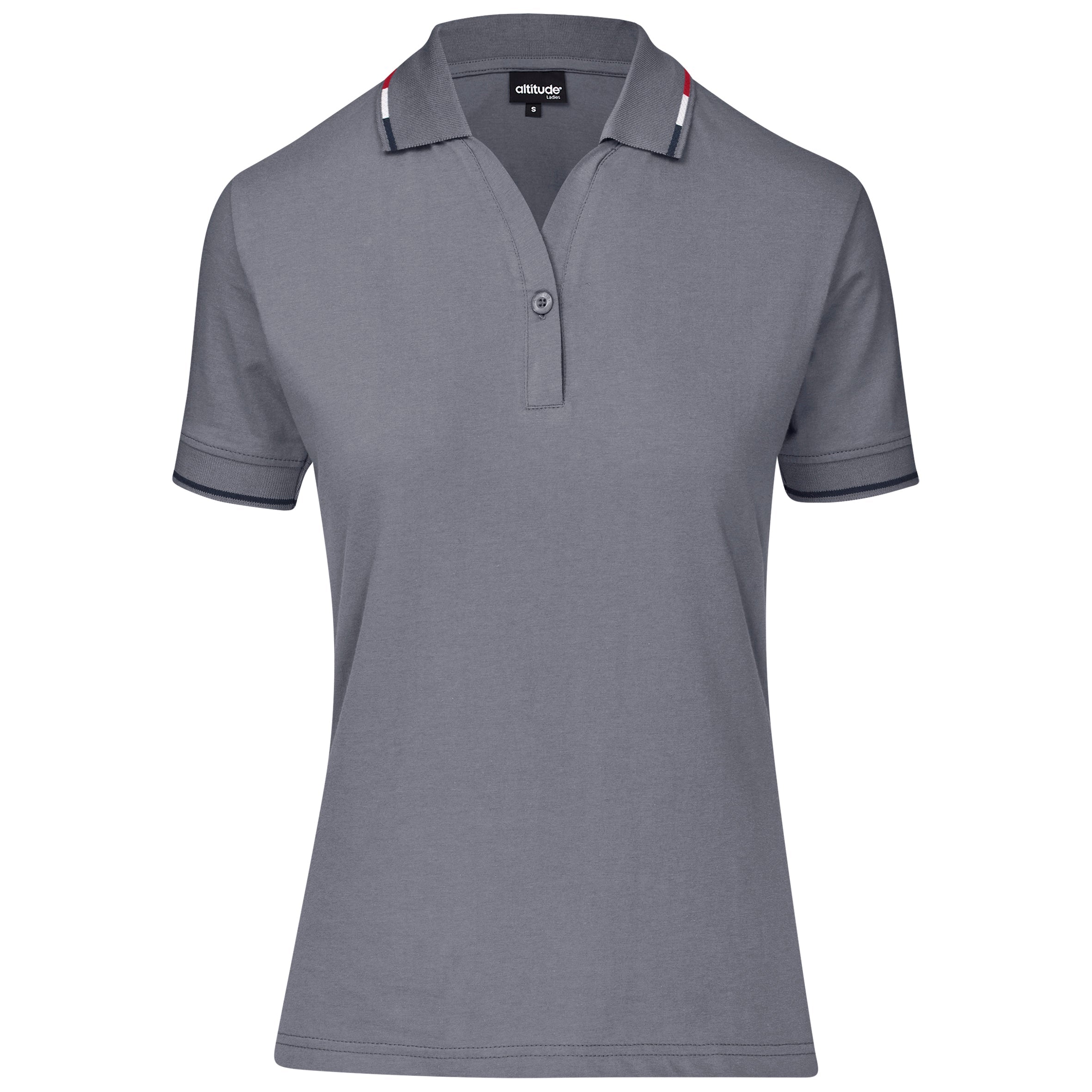 Ladies Ash Golf Shirt - White 2XL / Grey / GY