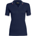 Ladies Ash Golf Shirt - White 2XL / Navy / N