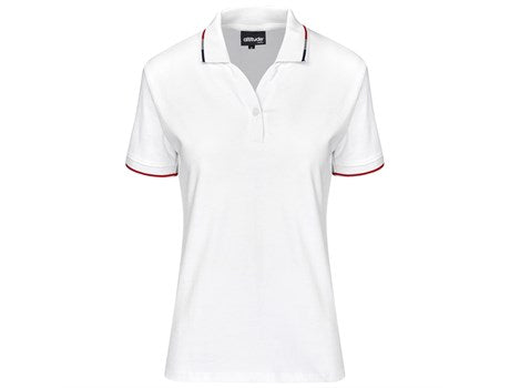 Ladies Ash Golf Shirt - White