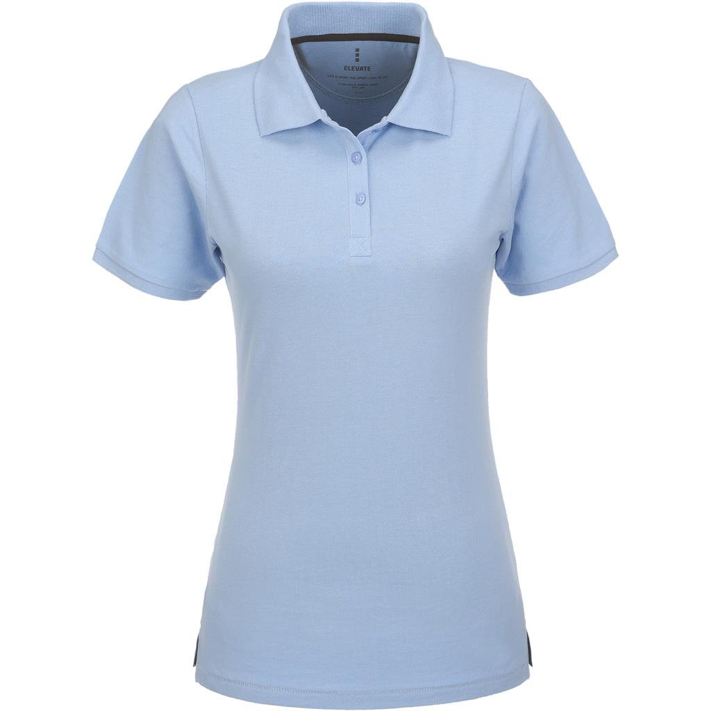 Ladies Calgary Golf Shirt - White S / Light Blue / LB