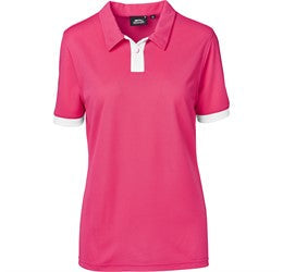 Ladies Contest Golf Shirt-L-Pink-PI