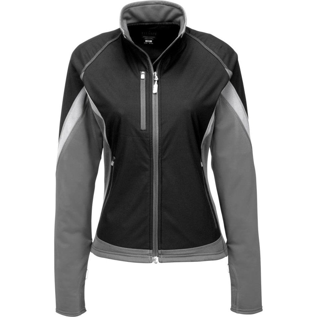 Ladies Jozani Hybrid Softshell Jacket - Black - Jackets,Softshell Jackets,Jackets