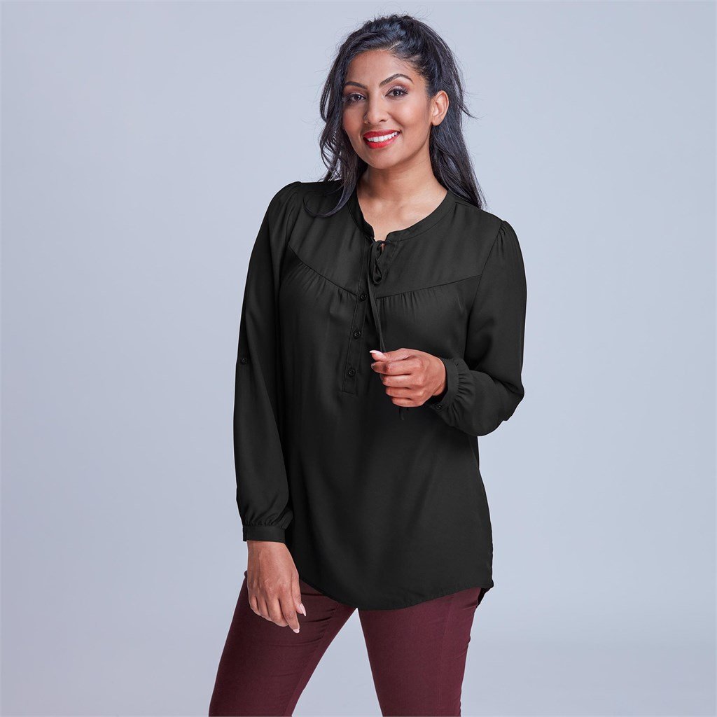 Ladies Long Sleeve Candice Blouse - Lounge Shirts