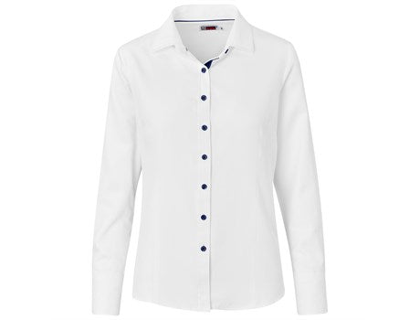 Ladies Long Sleeve Casablanca Shirt - Navy