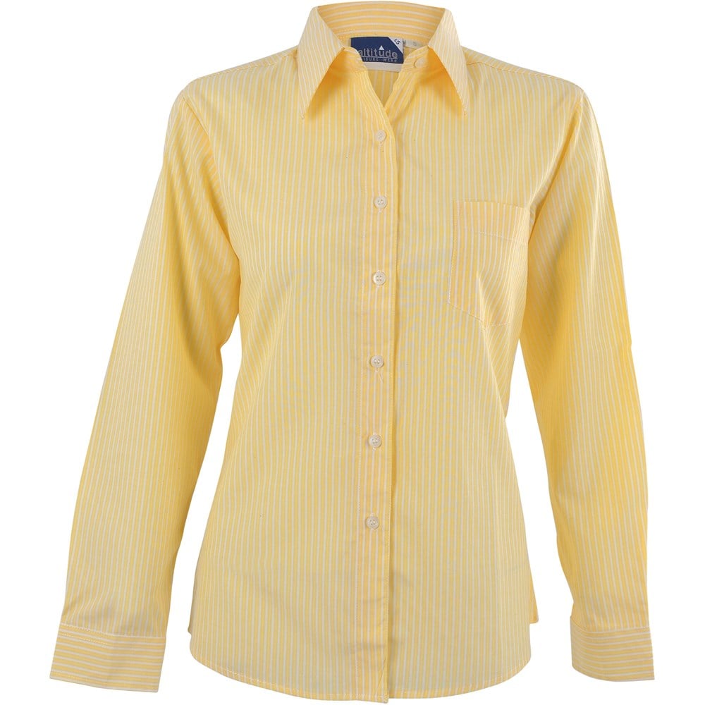 Ladies Long Sleeve Drew Shirt - Light Blue