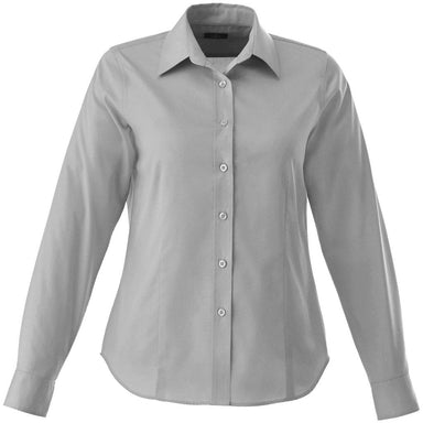 Ladies Long Sleeve Wilshire Shirt - Grey 3XL / GREY - Lounge Shirts,Lounge Shirts