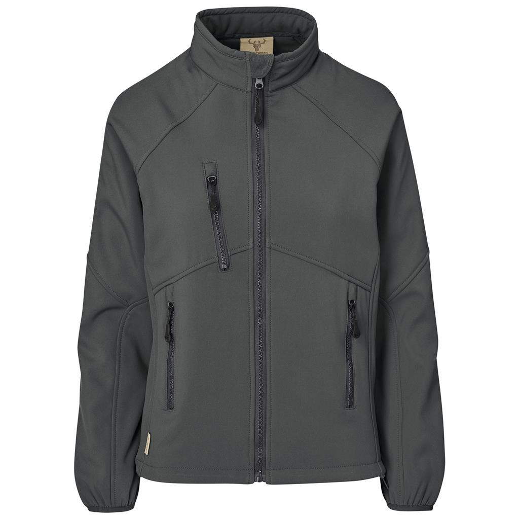 Ladies Midlands Softshell Jacket M / CHARCOAL - Jackets,New Clothing 2025,Jackets