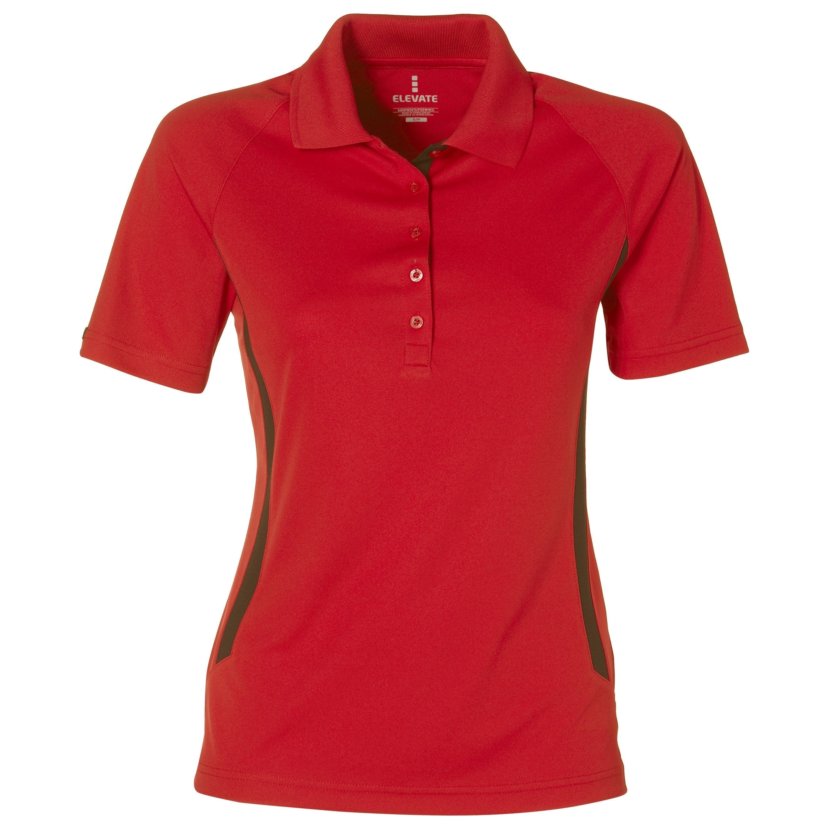 Ladies Mitica Golf Shirt - Navy Only-L-Red-R