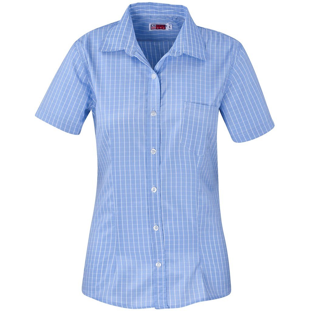 Ladies Short Sleeve Aston Shirt 2XL / Light Blue / LB