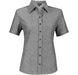 Ladies Short Sleeve Oxford Shirt - Charcoal Only-
