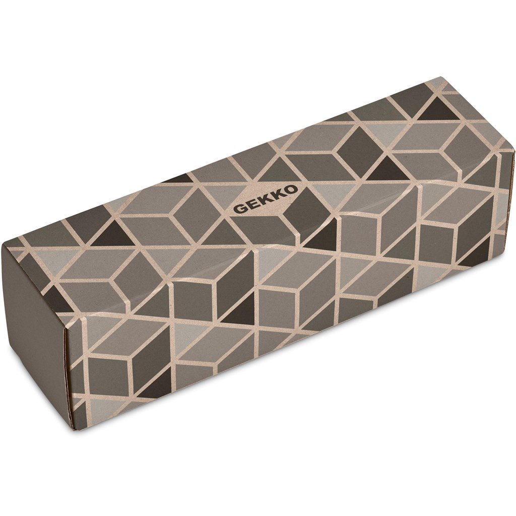 Lamda Lite Bottle in Bianca Custom Gift Box - Bottles Flasks And Tall Tumblers In Boxes,Custom Packaging