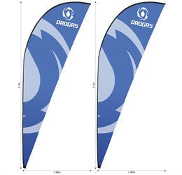 Legend 3m Sublimated Sharkfin Flying Banner Skin (Set Of 2)-Banners