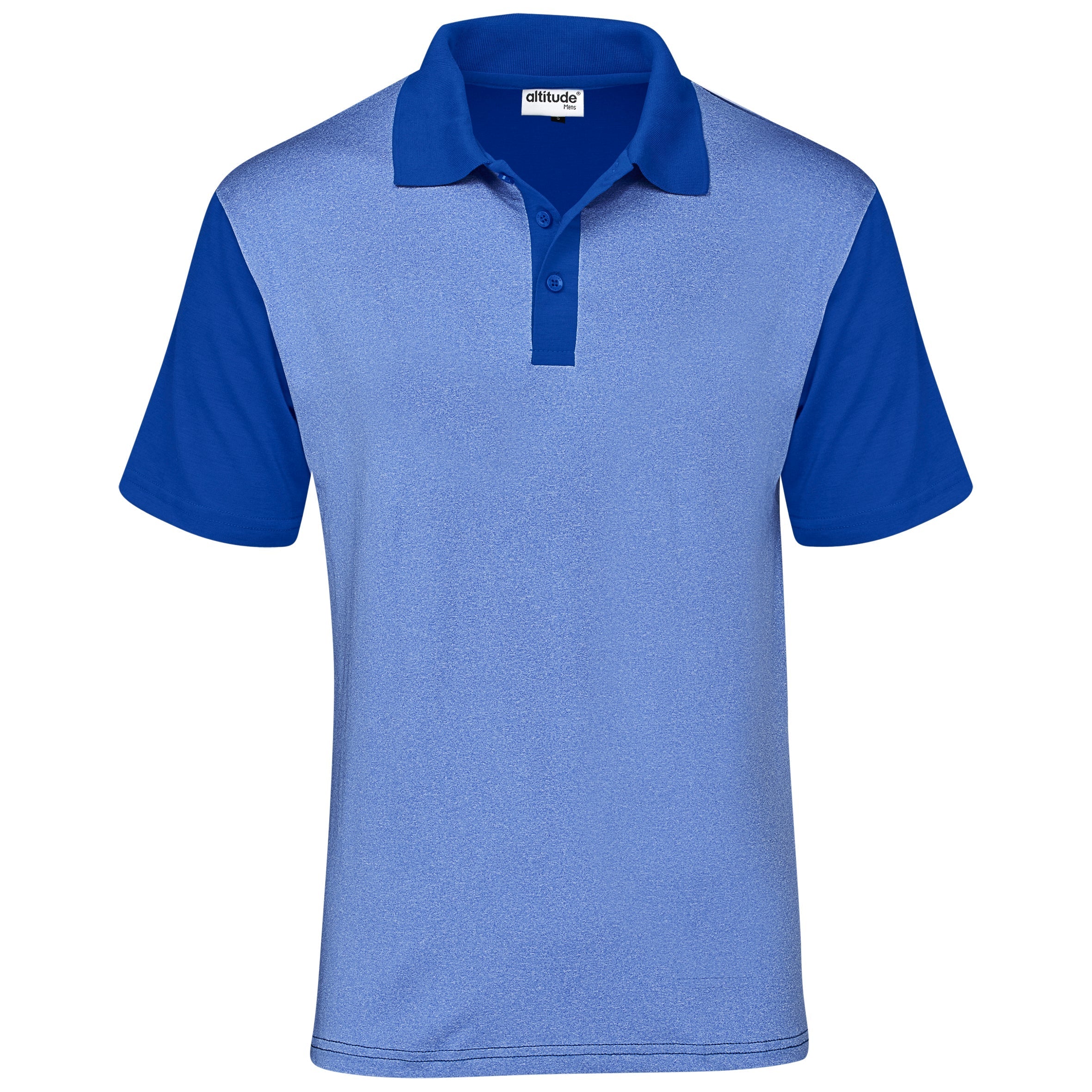 Mens Crossfire Golf Shirt - Grey 2XL / Blue / BU