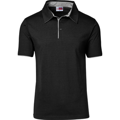 Mens Delta Golf Shirt L / Black / BL
