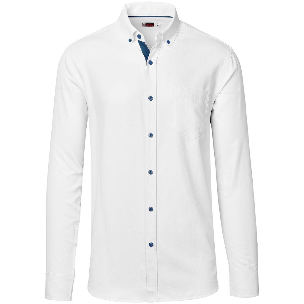 Mens Long Sleeve Casablanca Shirt - Navy 2XL / N