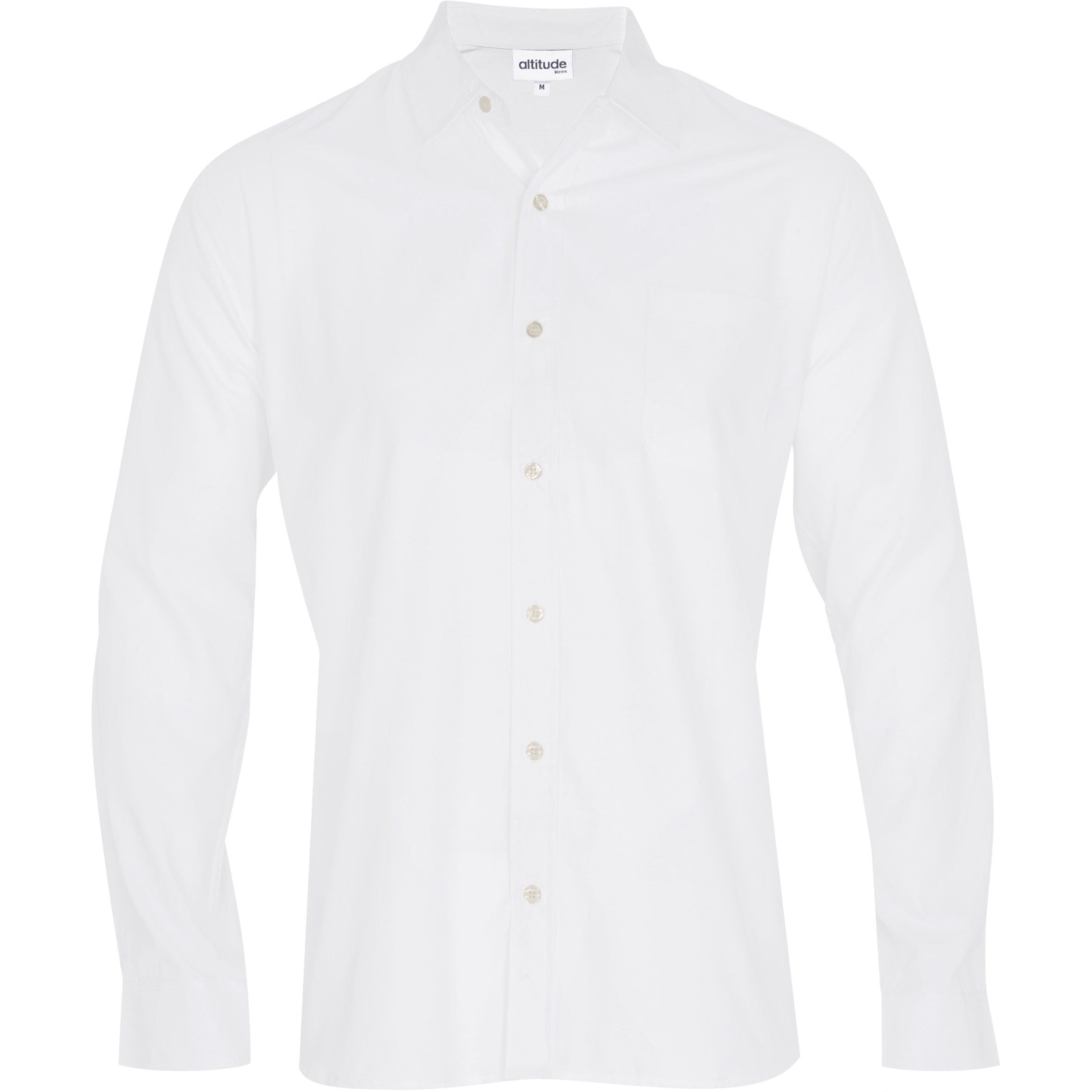 Mens Long Sleeve Catalyst Shirt - White Only-