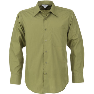 Mens Long Sleeve Metro Shirt - Green L / G