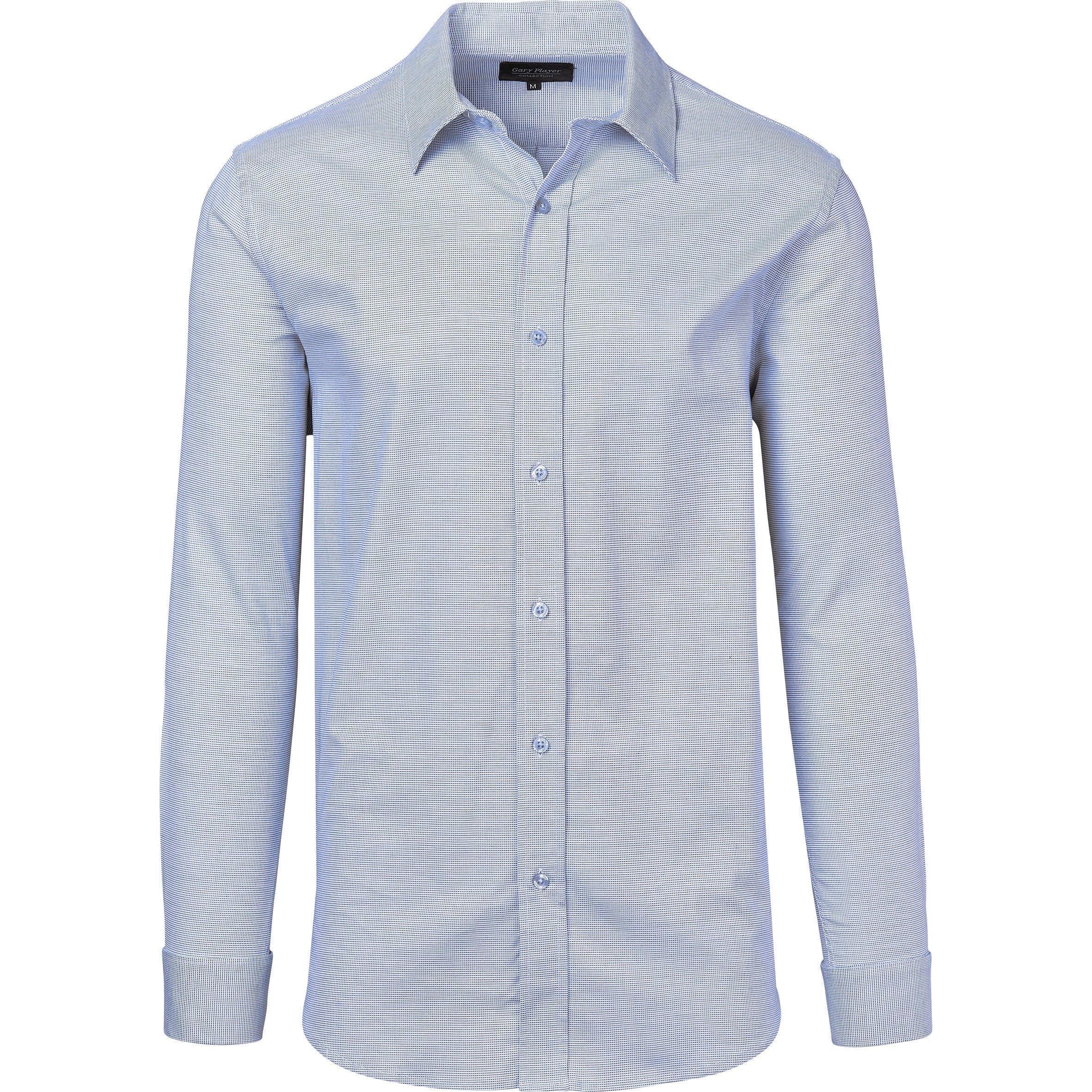 Mens Long Sleeve Taylor Shirt-L-Blue-BU
