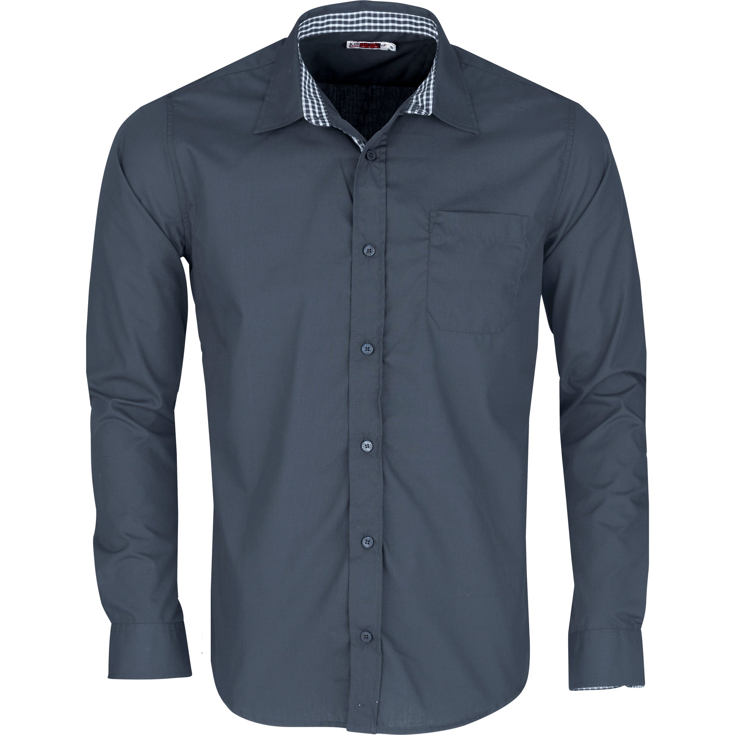 Mens Long Sleeve Warrington Shirt-2XL-Navy-N