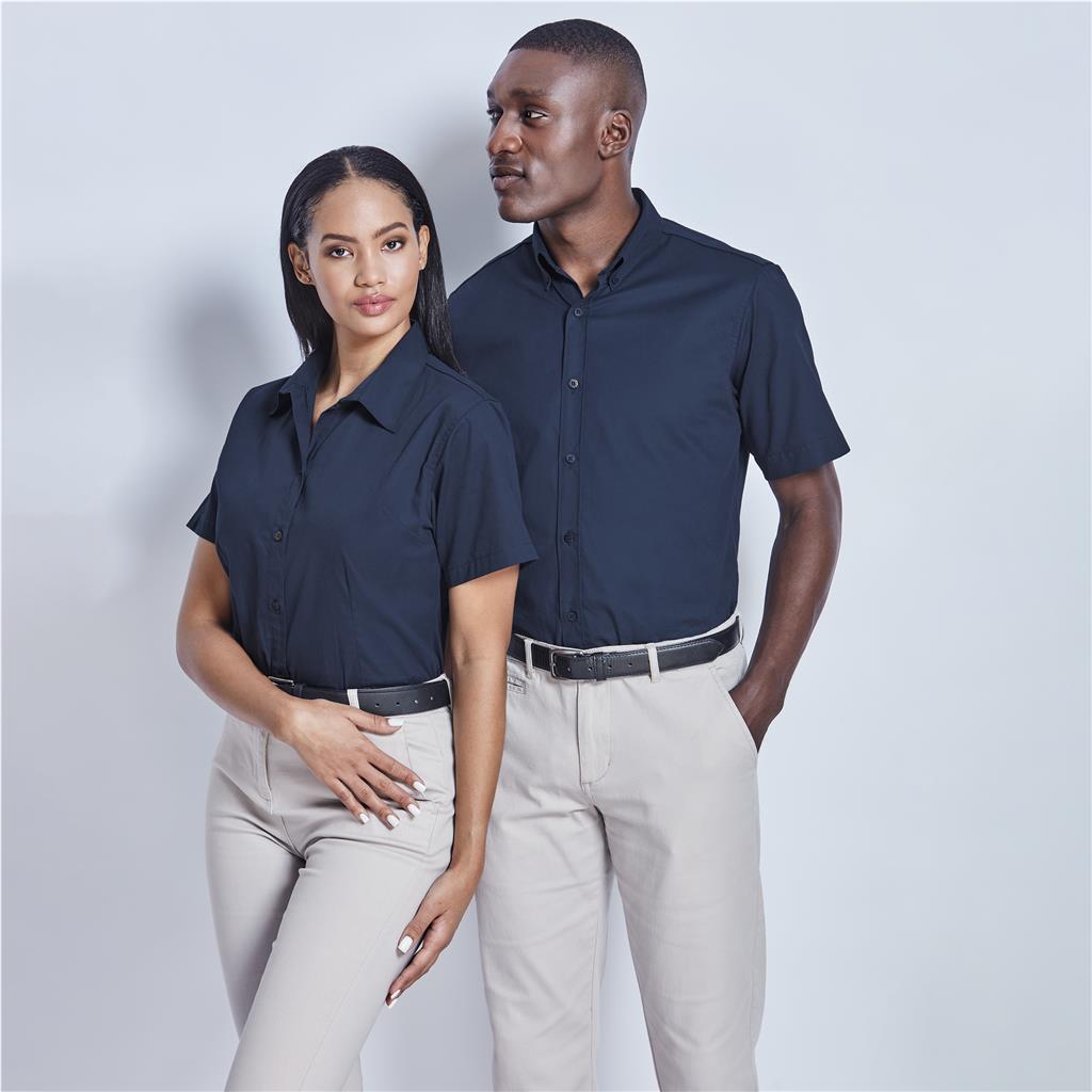 Mens Short Sleeve Cotton Twill Moderna Shirt - Lounge Shirts,New Clothing 2025
