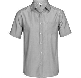Mens Short Sleeve Portsmouth Shirt - Red Only-L-Black-BL