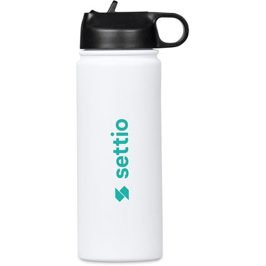 Milito Stainless Steel Water Bottle – 750ml SOLID WHITE - Bottles,Drinkware