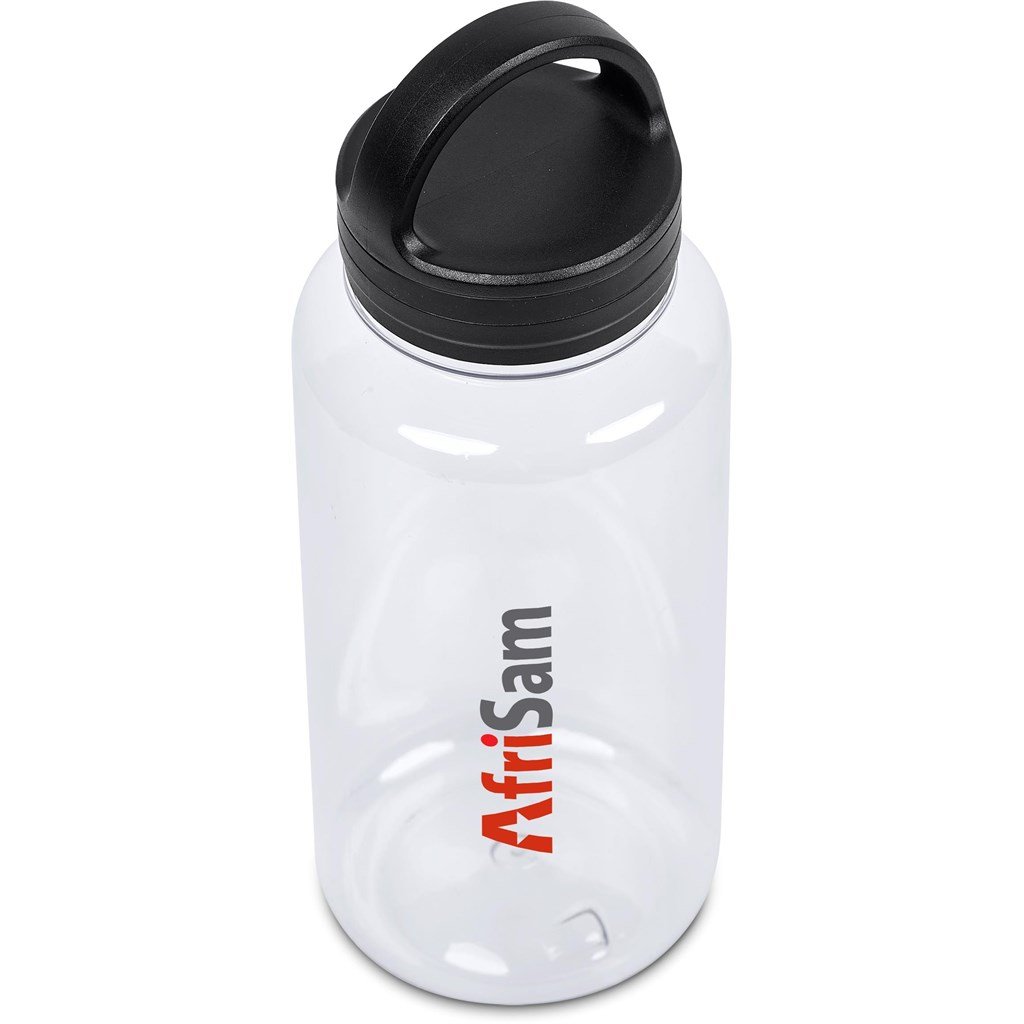 Moreno Recycled PET Water Bottle – 1Litre BLACK - Bottles,Recycled Products,Recycled Drinkware,Drinkware