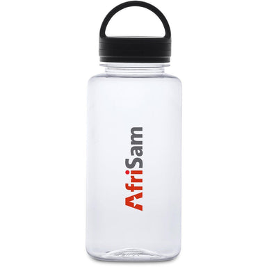 Moreno Recycled PET Water Bottle – 1Litre BLACK - Bottles,Recycled Products,Recycled Drinkware,Drinkware