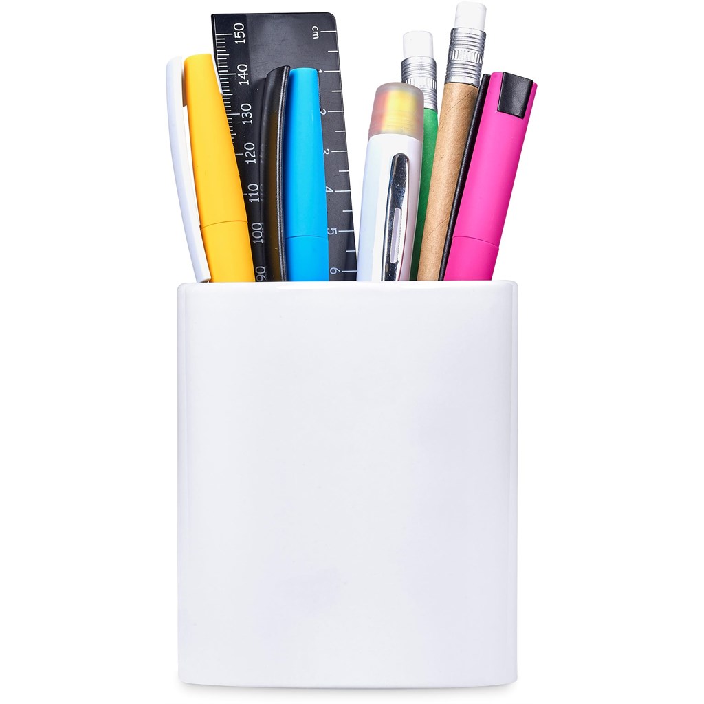 Mural Sublimation Ceramic Stationery Cup SOLID WHITE - Stationery,Stationery,Ideas for Work