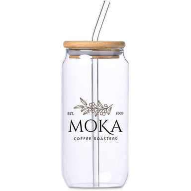 Natsu Glass & Bamboo Tumbler Straw - 500ml NATURAL - Travel Mugs and Tumblers,Glass Products,Drinkware,Full-Wrap UV Bottles