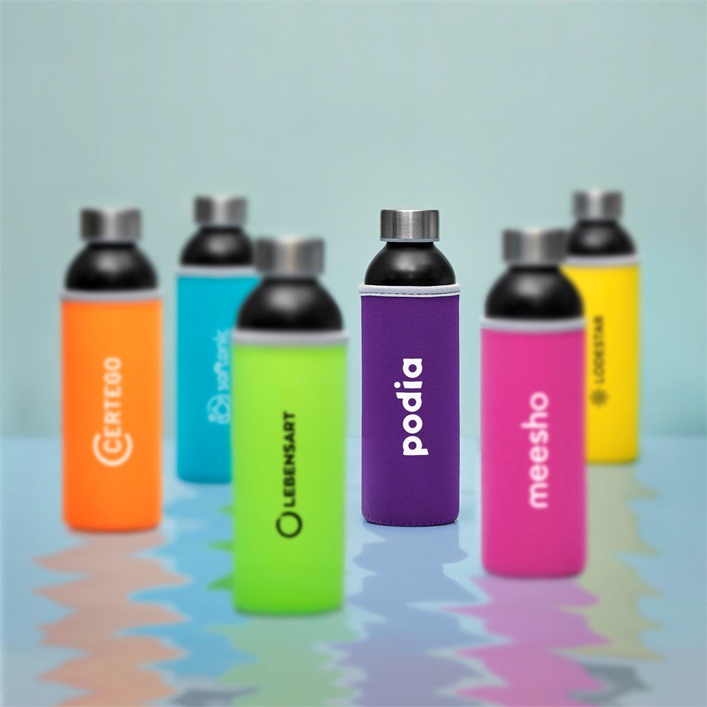 Nostro Recycled Aluminium Water Bottle - 650ml - Bottles,Drinkware,Recycled Drinkware
